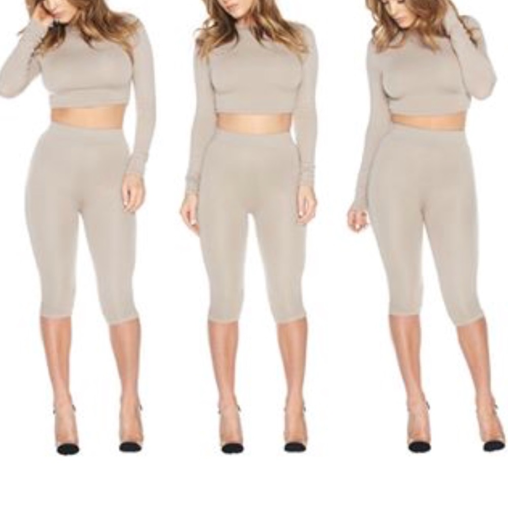 NAKED WARDROBE NUDE TWO PIECE SET